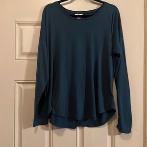 Green Old Navy Top with Cross over back